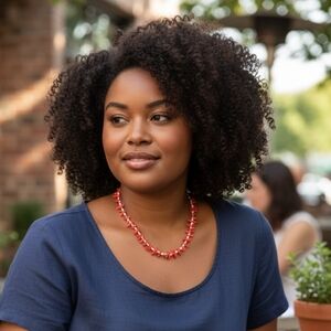 Vtg. Genuine Rice Pearls & Natural Corals Necklace